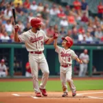 Celebrating a Home Run: Father and Son in MLB