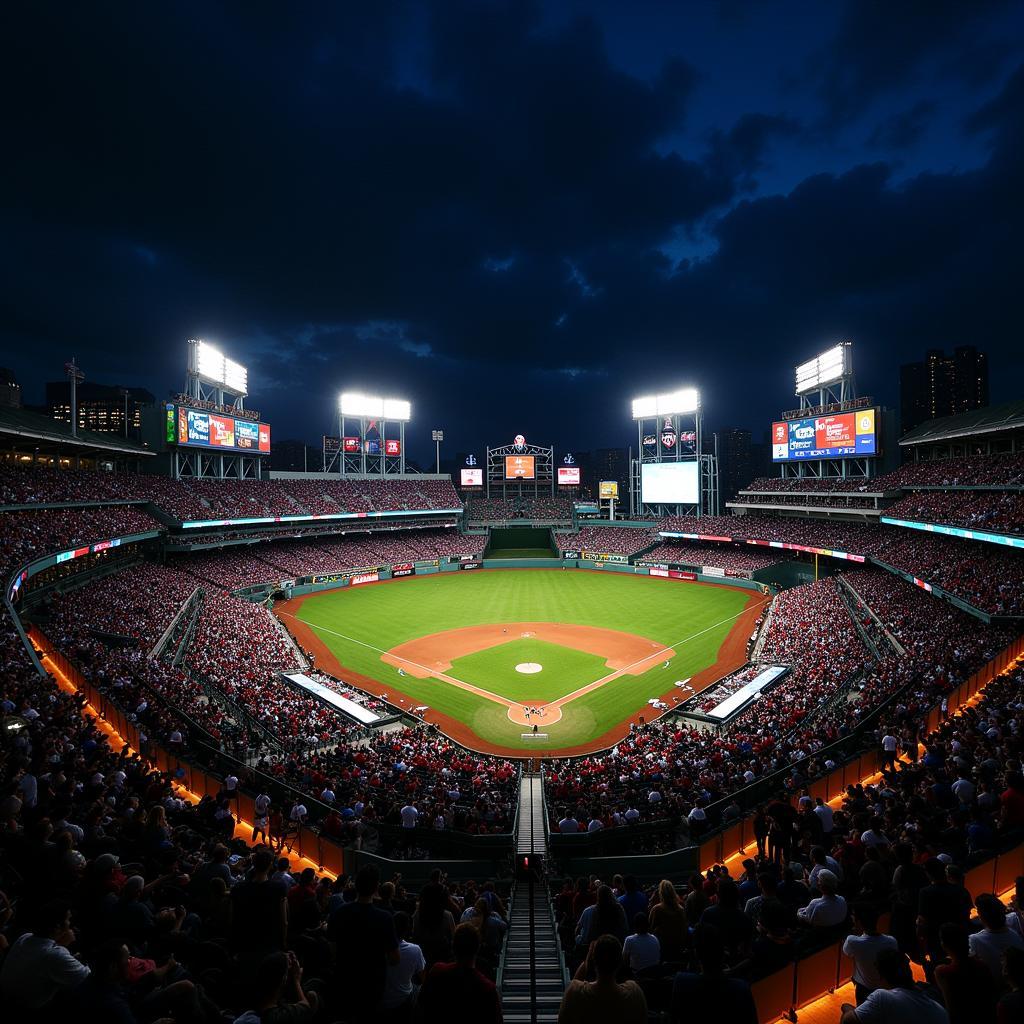 Fenway Park Aerial View Print