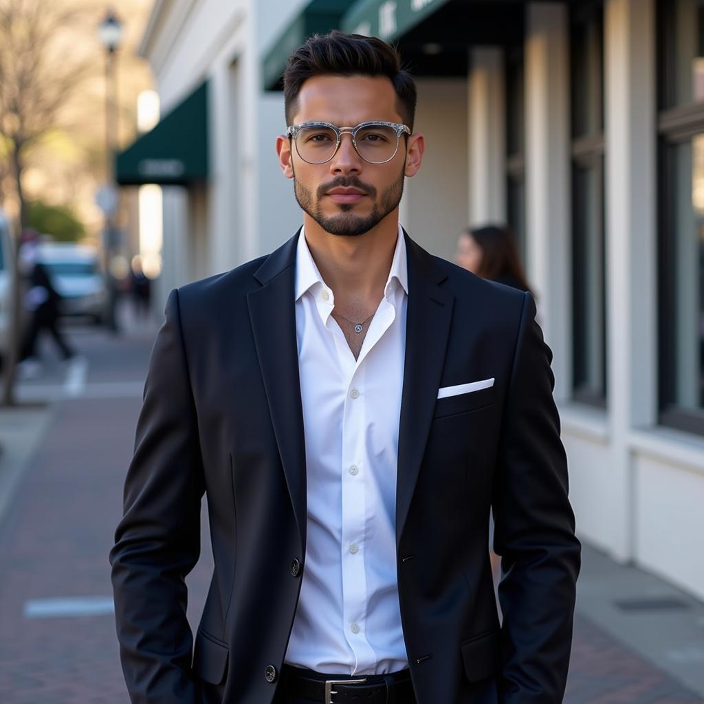 Fernando Tatis Jr. sporting a stylish pair of glasses at an event