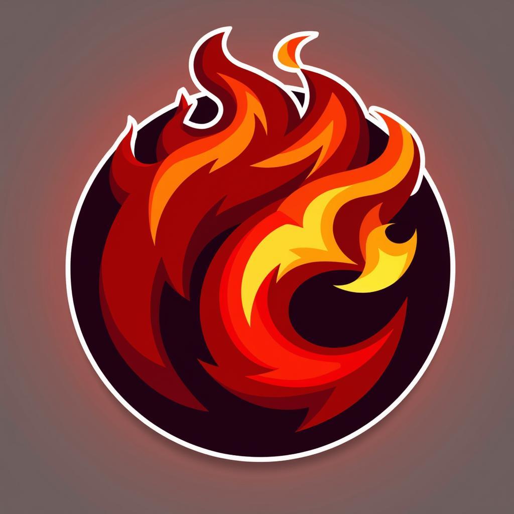 Red Team Logo with Flames