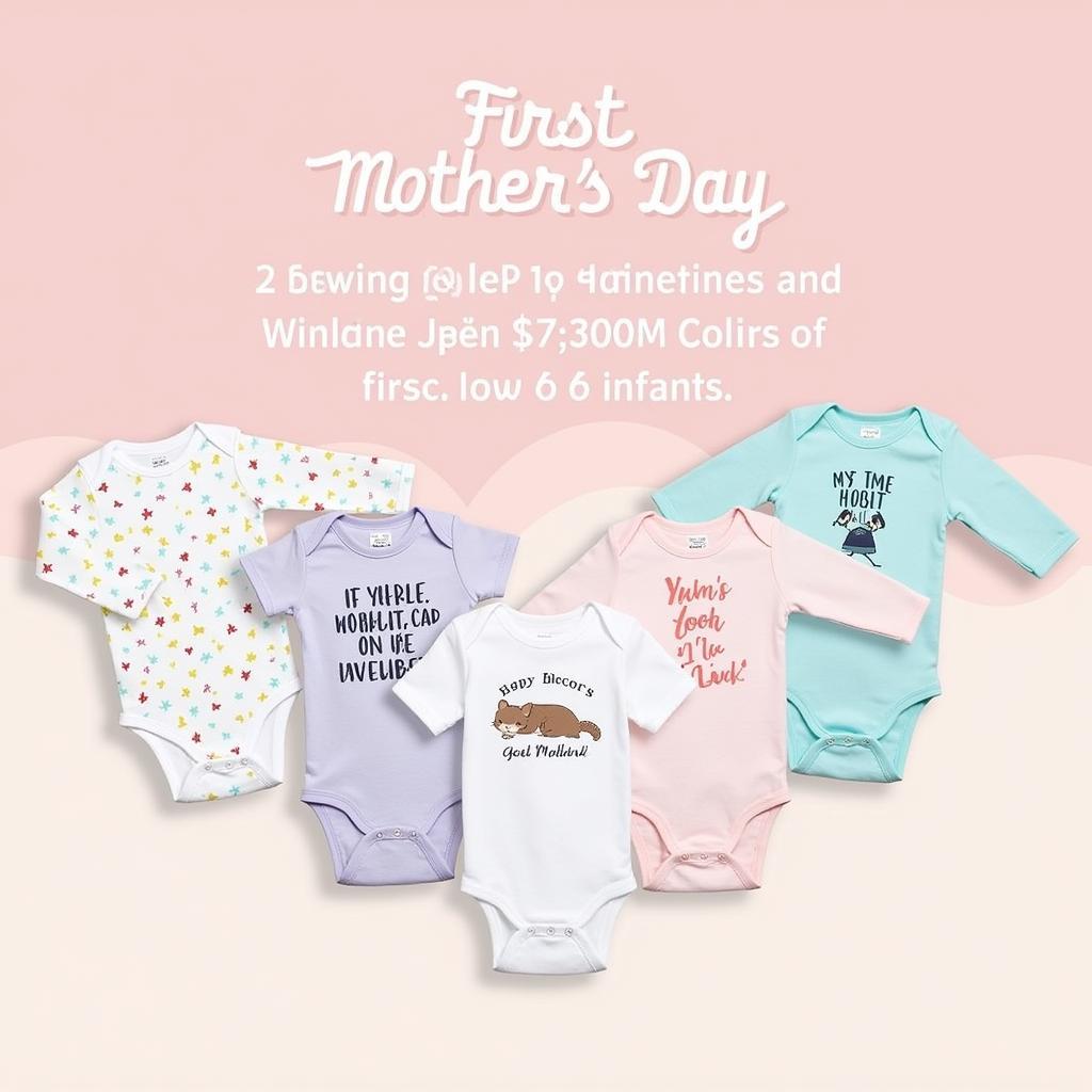 Adorable First Mother's Day Onesie Designs