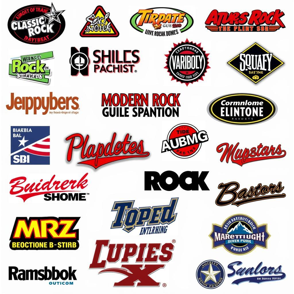 Rock radio station logos in Flint MI