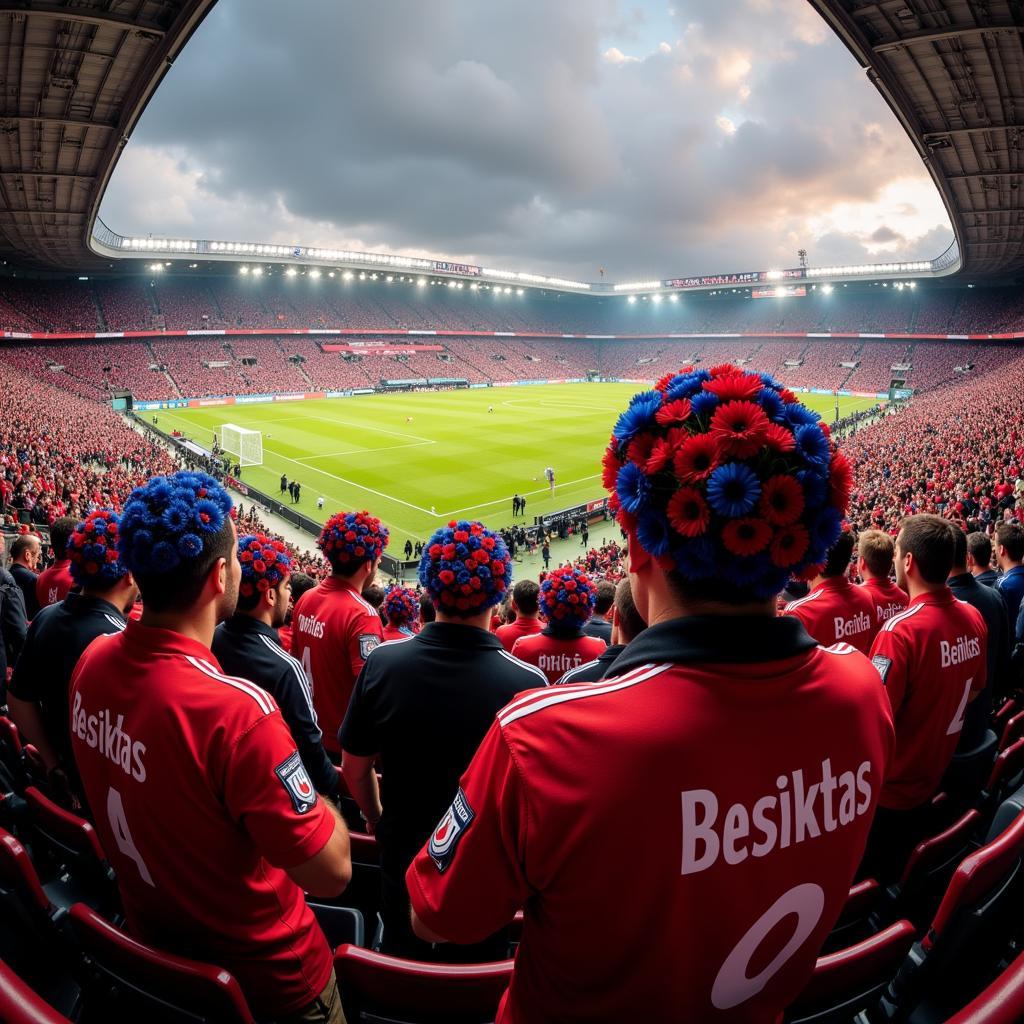 Besiktas fans proudly wearing the Floral Cubs Hat