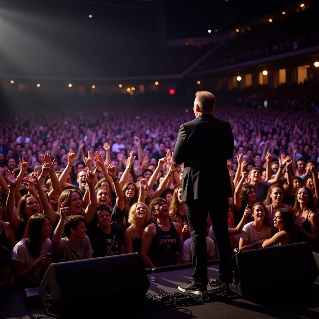 Foo Fighters fans singing along during their 2024 concert