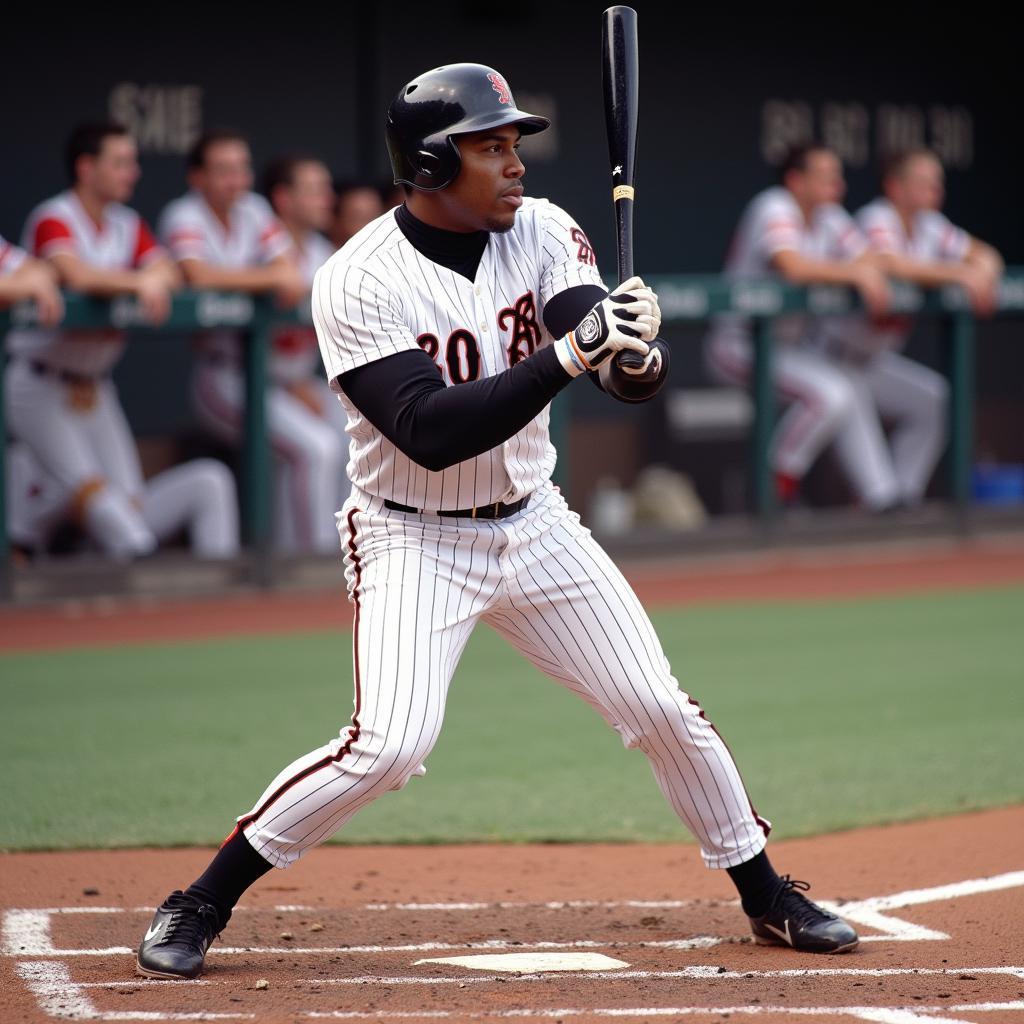 Frank Thomas swinging for a home run