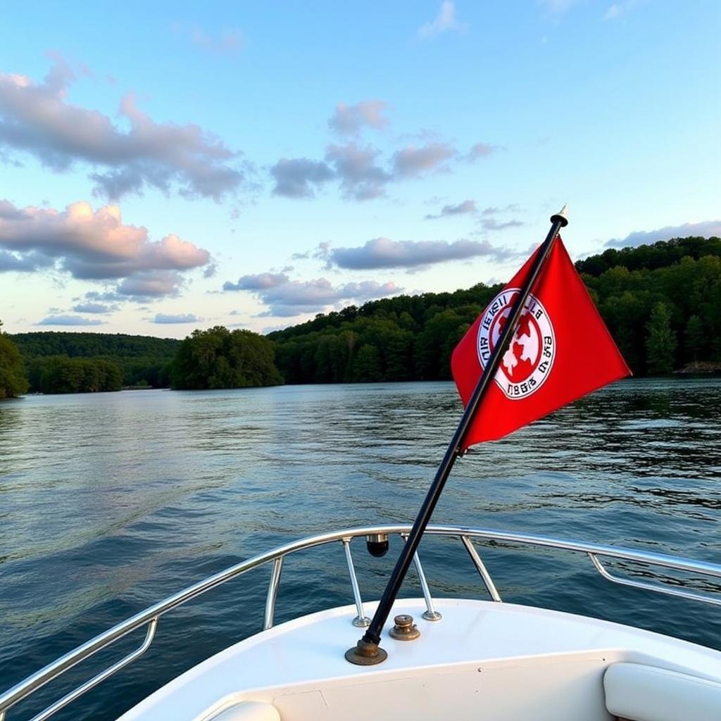 Besiktas Flag on a Frankenmuth River Boat