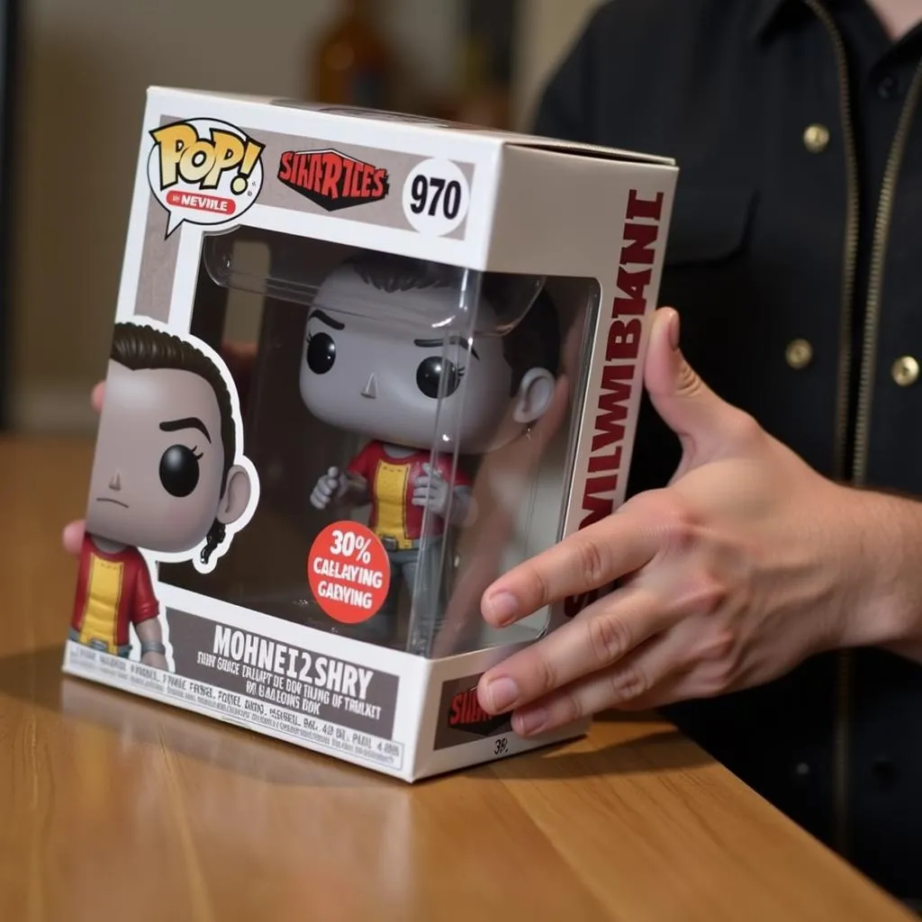 Inspecting a Funko Pop box for authenticity