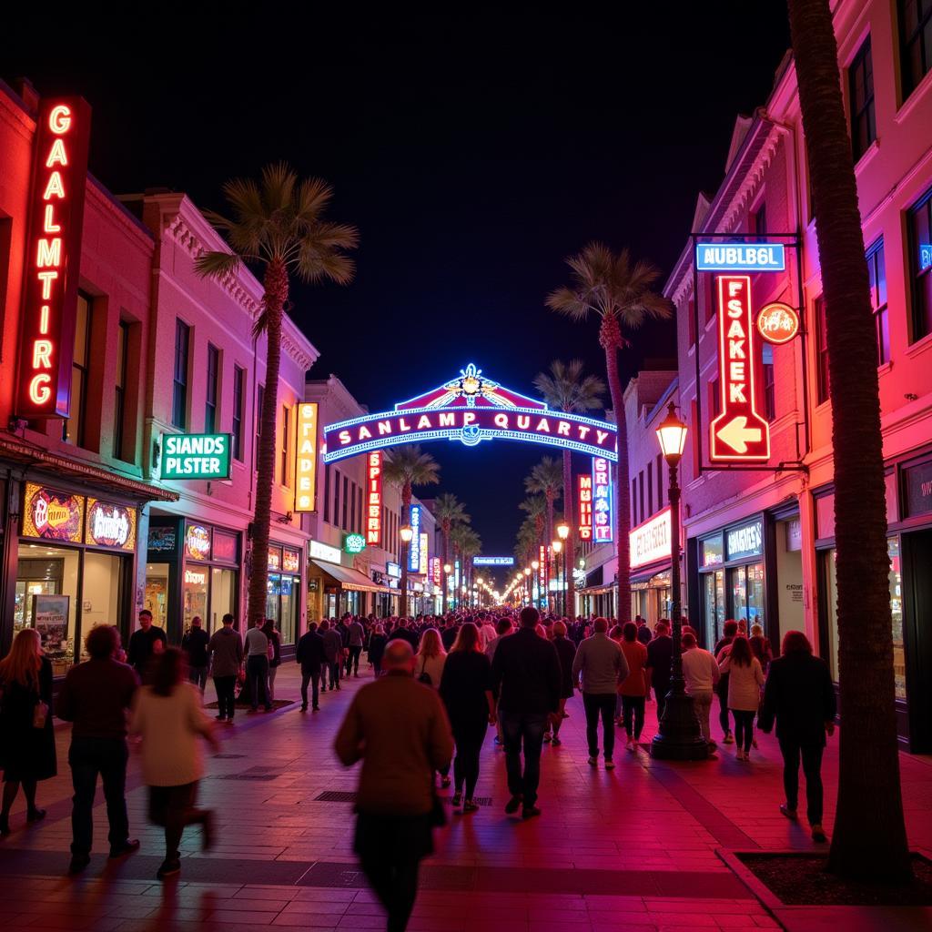 Gaslamp Quarter Nightlife near 202 C Street