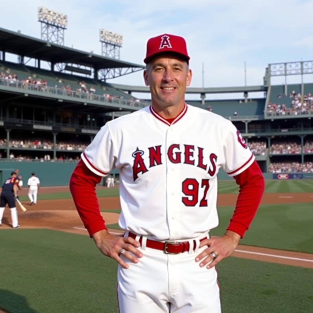 Gene Autry with the California Angels