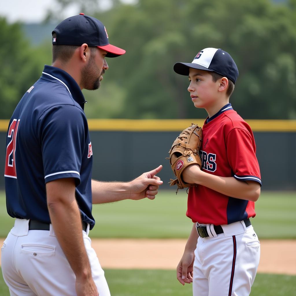 Georgetown University Baseball Camp pitching instruction