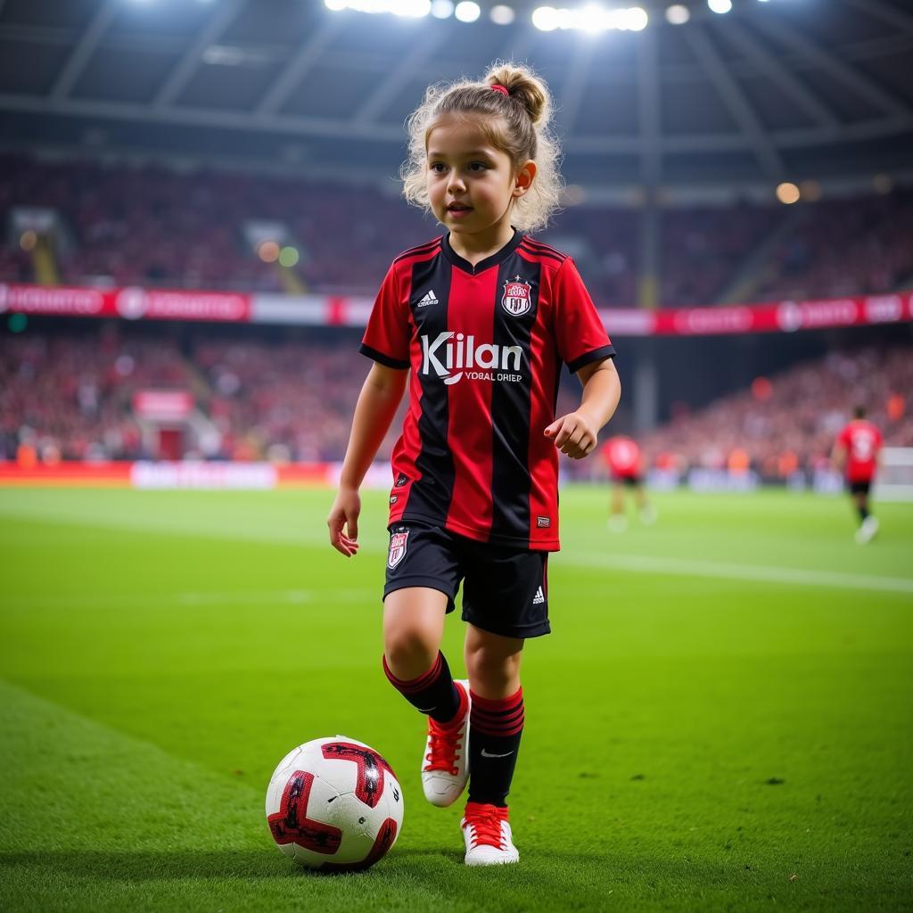 Girl with Ball at Vodafone Park