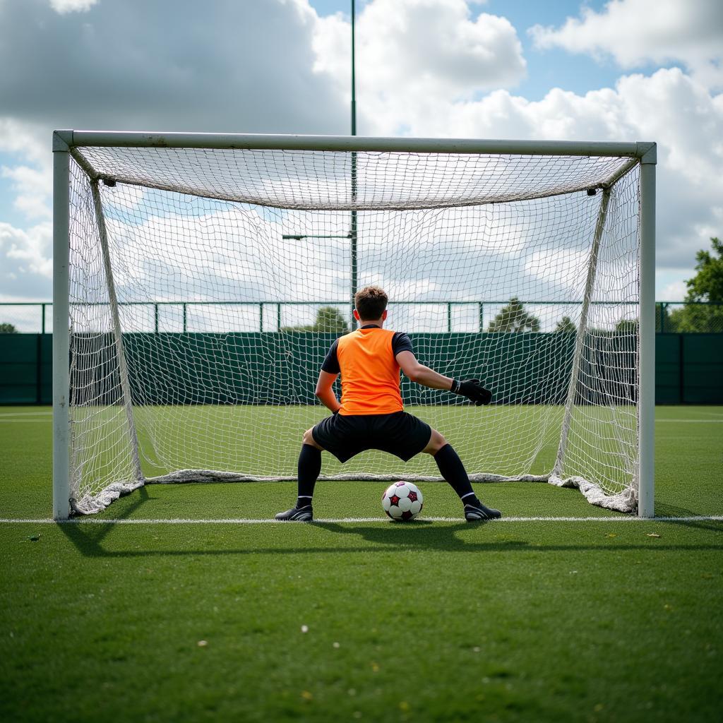 Goalkeeper Defending the Spot Hole Corner Angle