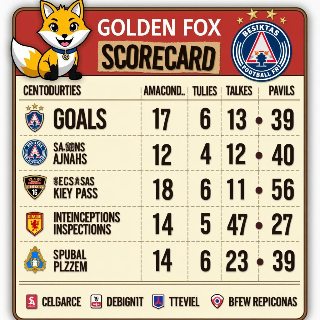 Example of a Golden Fox Scorecard