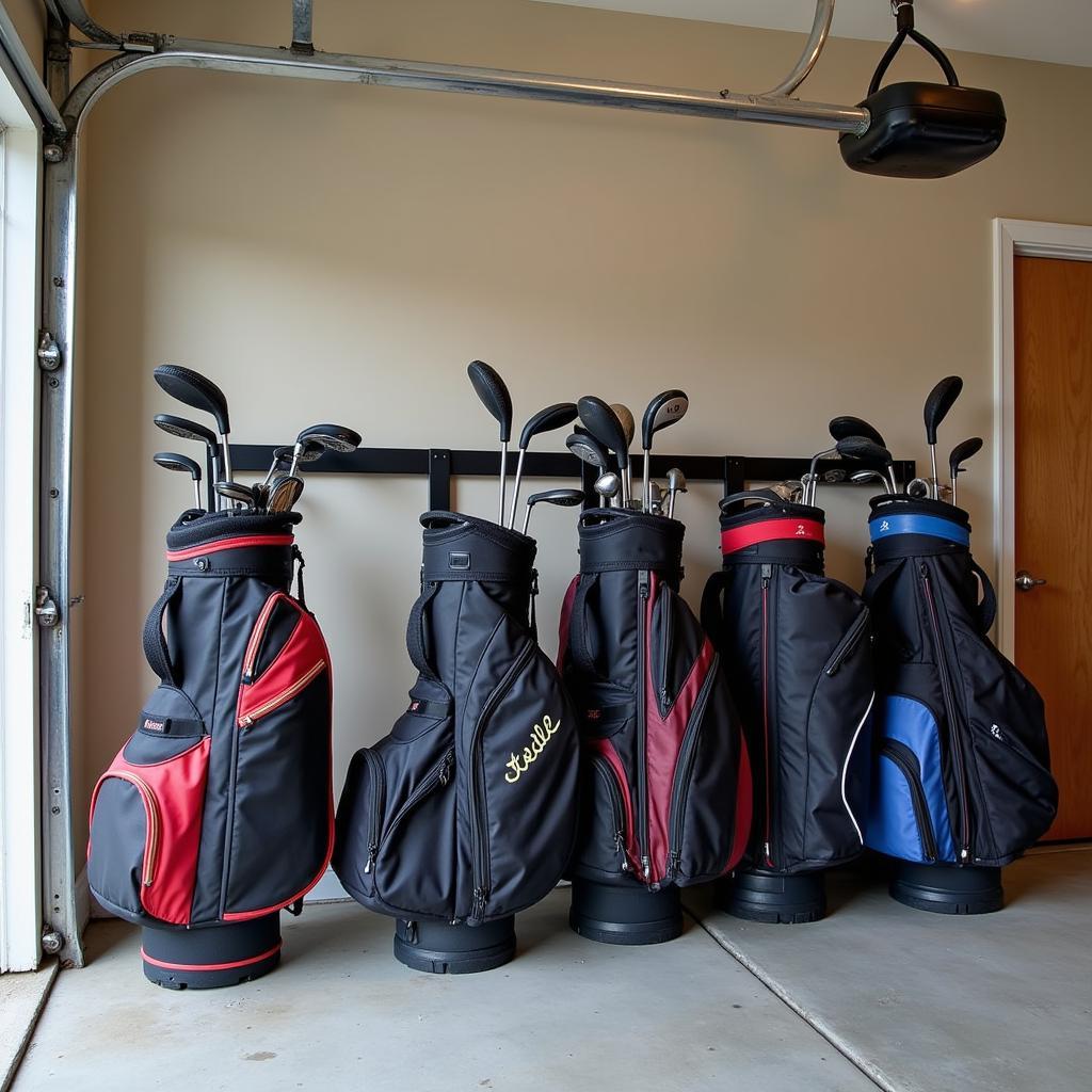 Golf Bag Rack Garage Organization