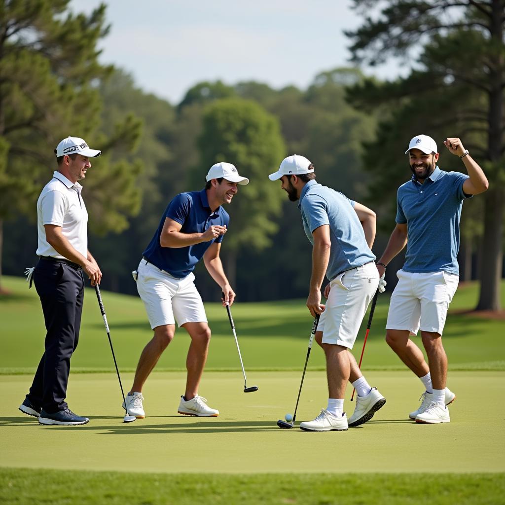 Golfers Celebrating