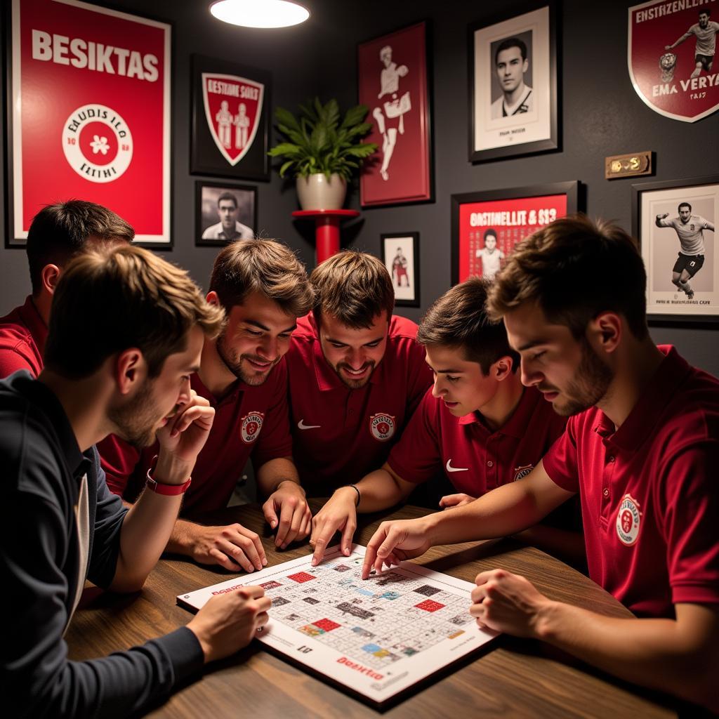 Besiktas Fans Solving a Puzzle in the Goodyear Escape Room