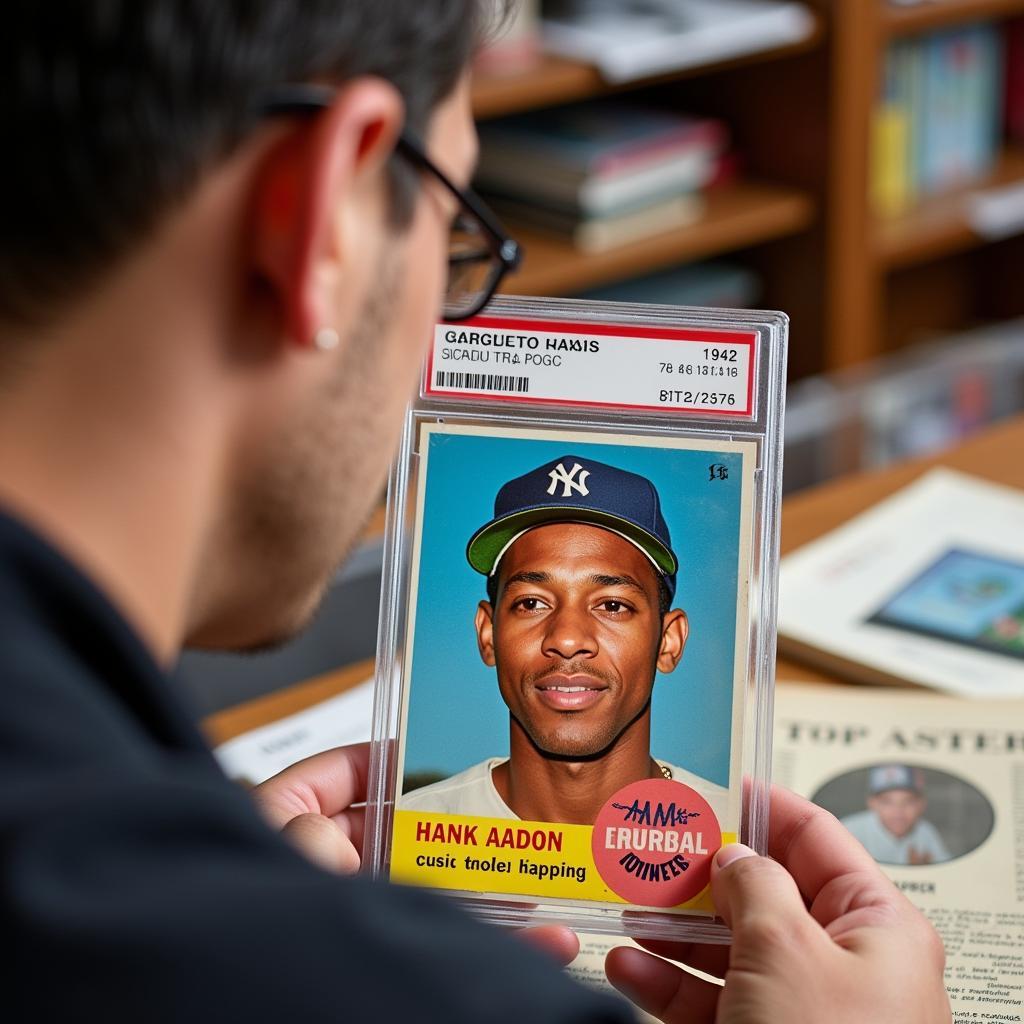 Authenticating and Grading a 1962 Topps Hank Aaron Baseball Card