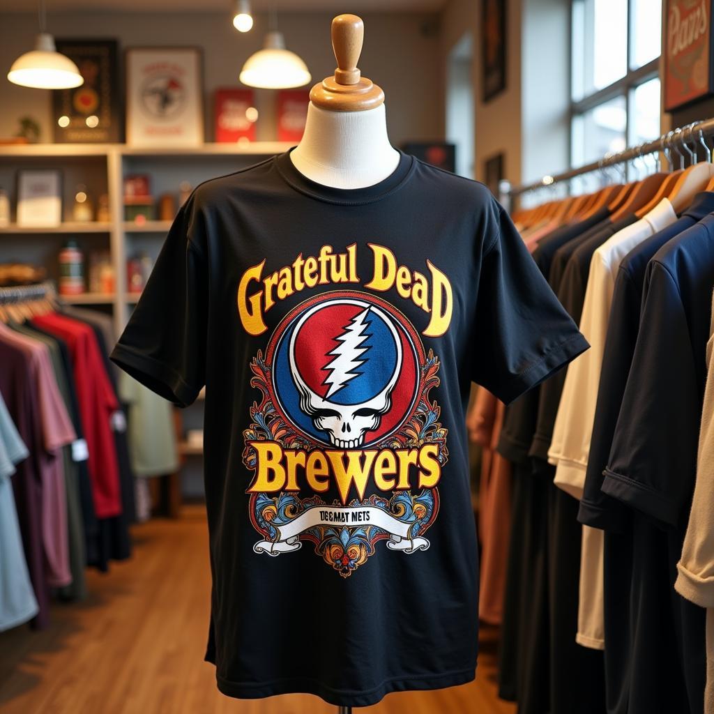 Grateful Dead Brewers Shirt in a Vintage Clothing Store