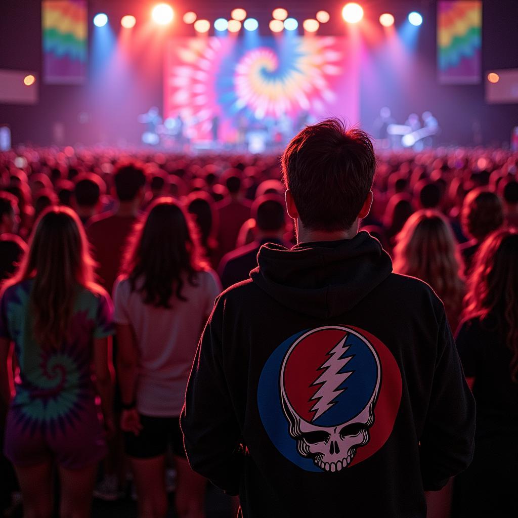 Men's Grateful Dead Hoodie at Concert