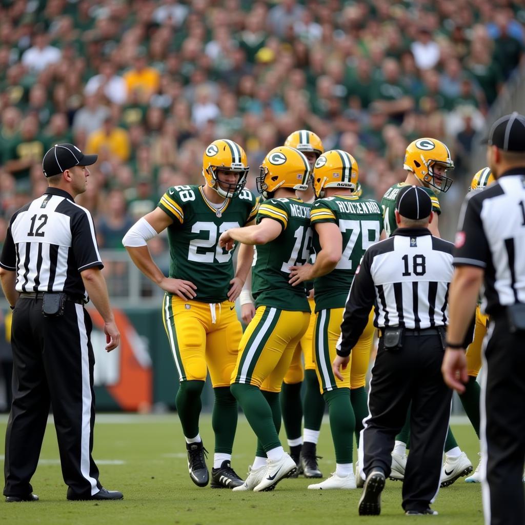 Green Bay Packers Players and Referees