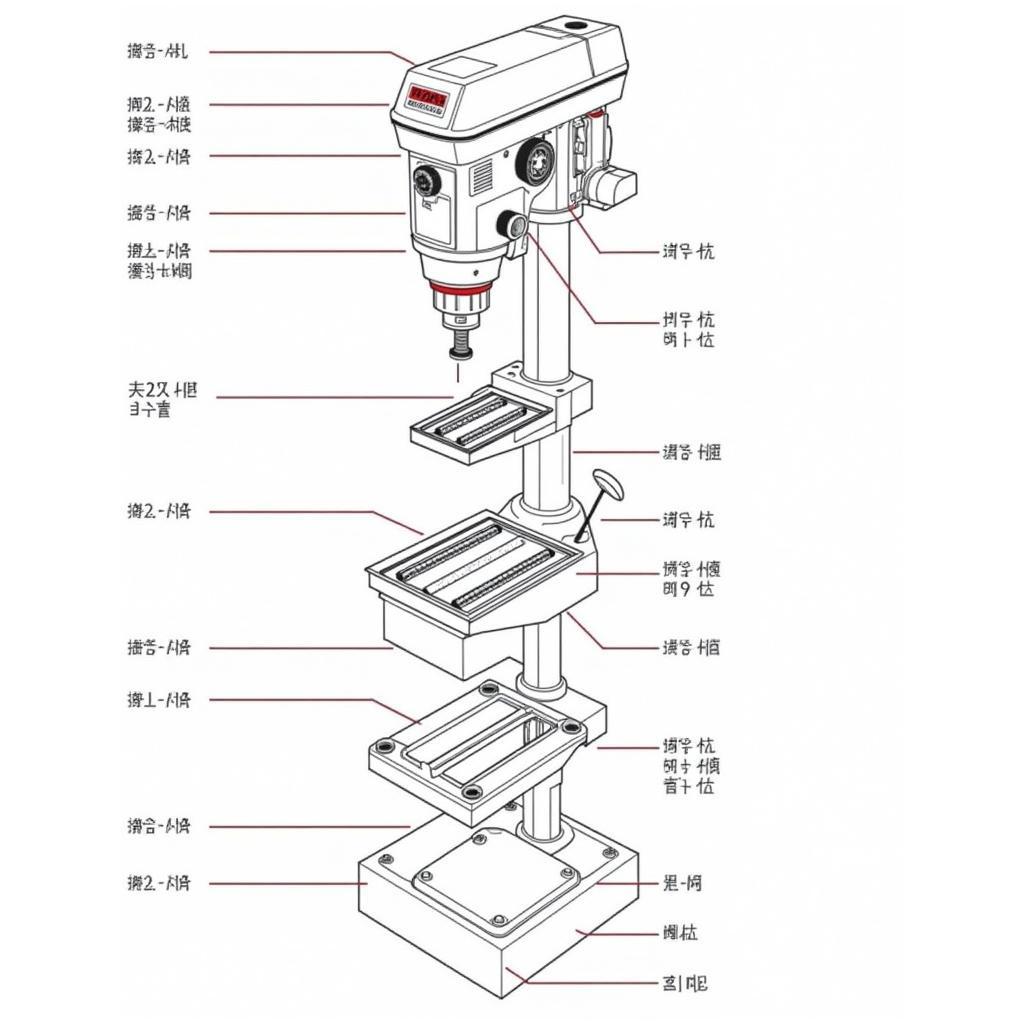 Guardian Power Drill Press Parts Diagram