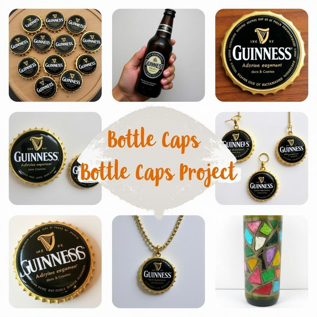 Guinness Bottle Cap Art and Crafts