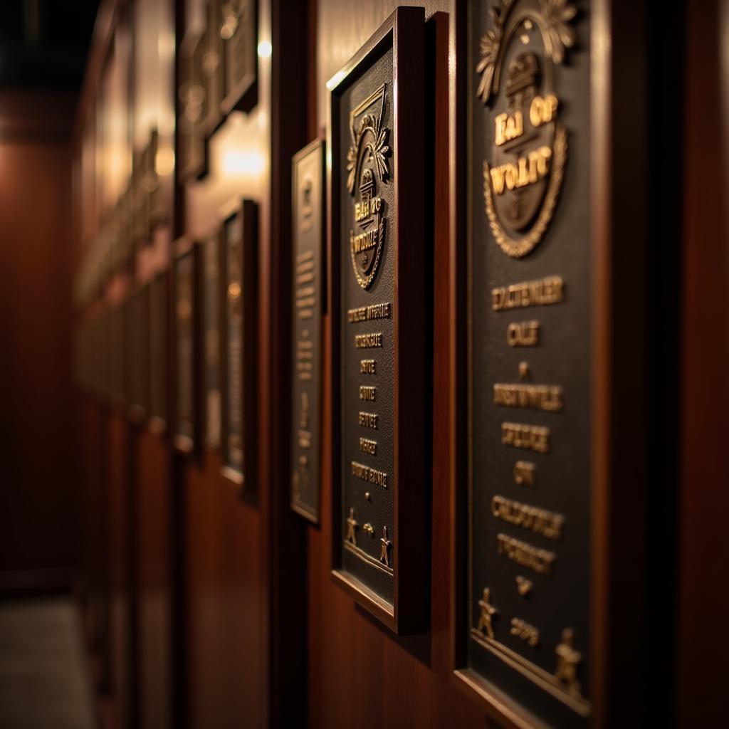 Interior view of the Hall of Fame Plaque Gallery