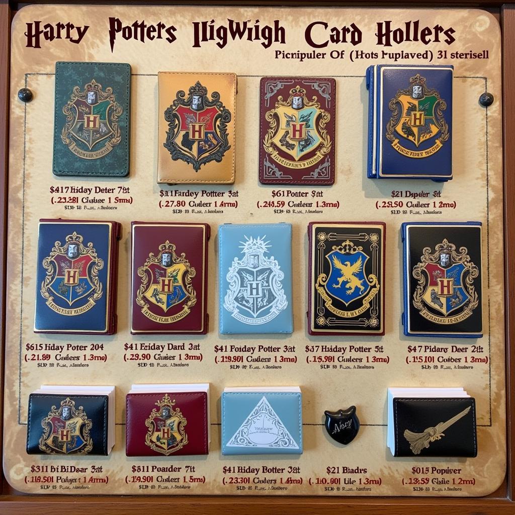 A Variety of Harry Potter Card Holders