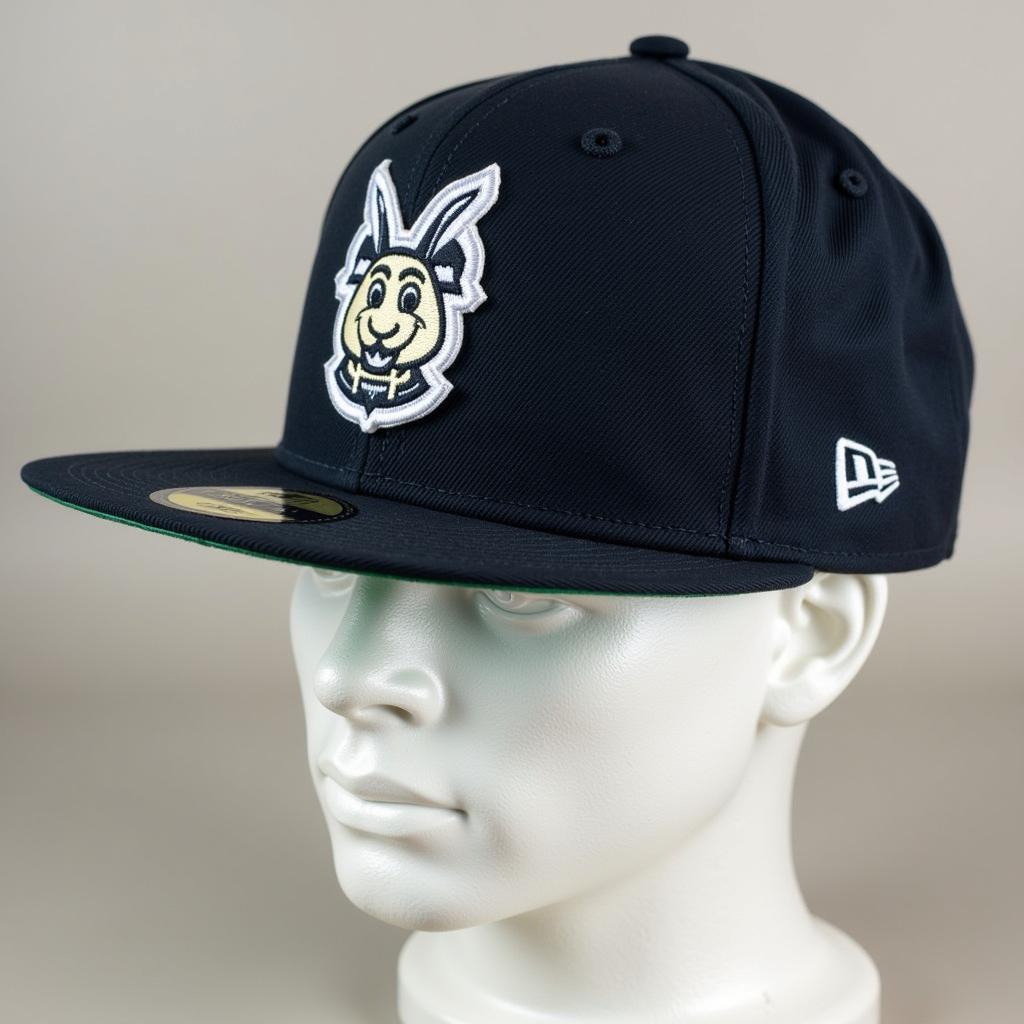 Hartford Yard Goats fitted hat on display