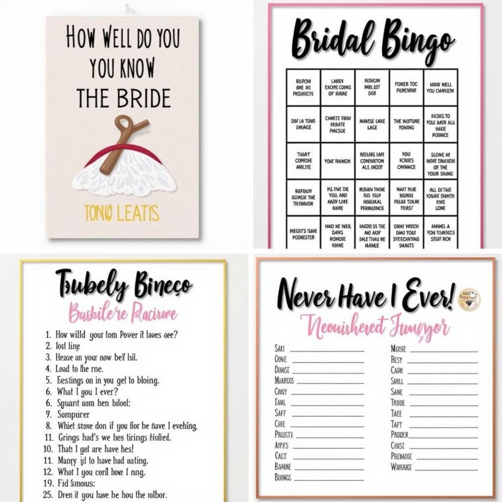 Printable Hen Night Games