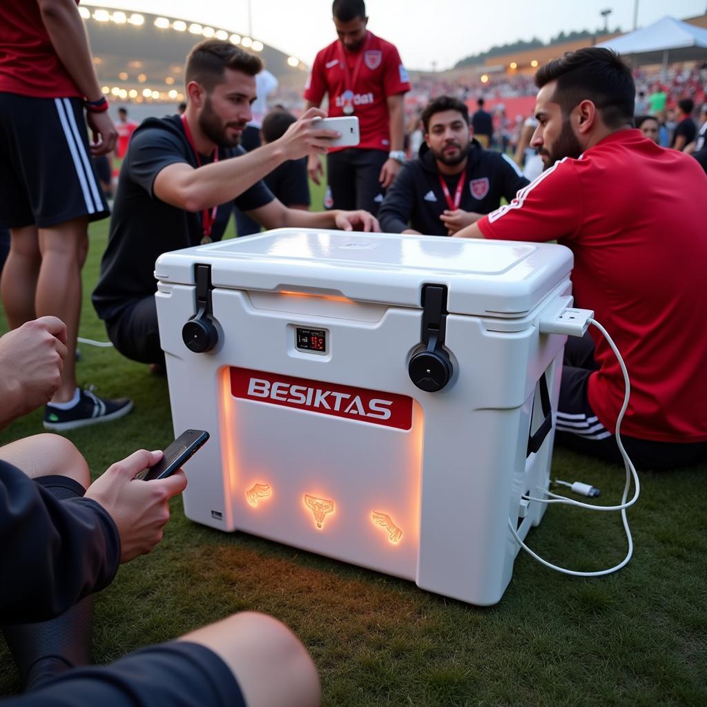 High-Tech Cooler at a Besiktas Tailgate Party