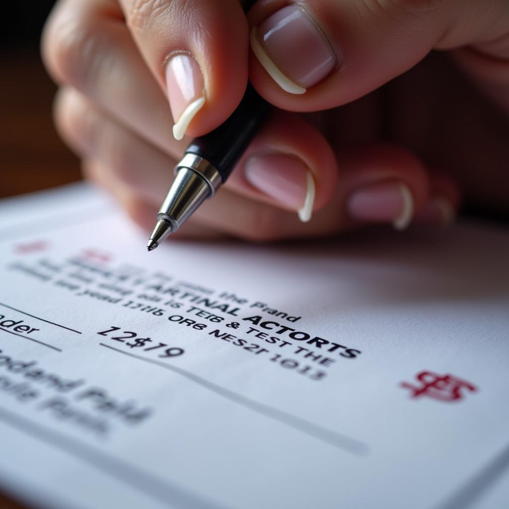 MLB Player Signing a Contract