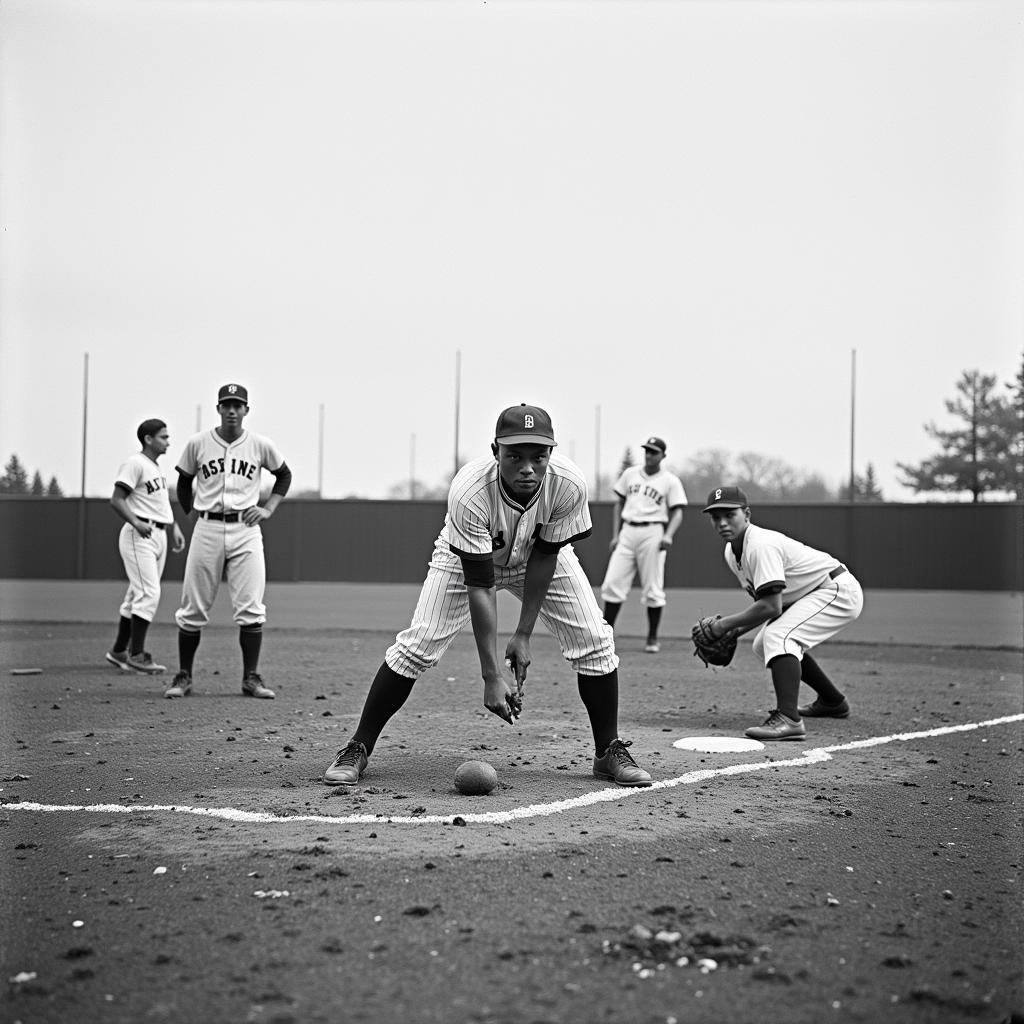 Early 20th century baseball game