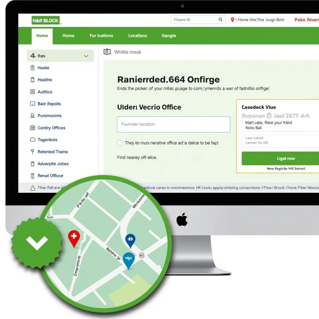 User Navigating H&amp;R Block's Online Location Finder