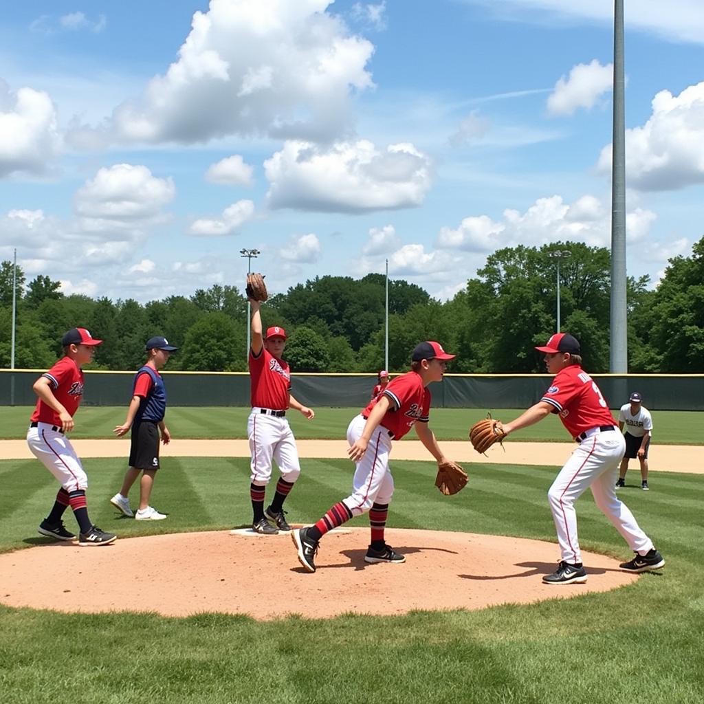 Illinois 12U Baseball Practice Session