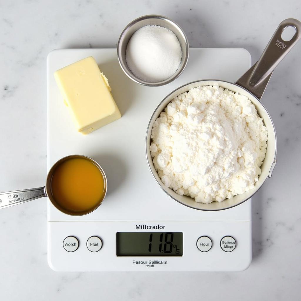 Baking Ingredients Measured in Grams