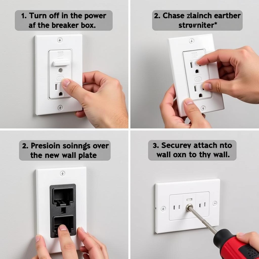 Step-by-step guide to installing an oversized wall plate