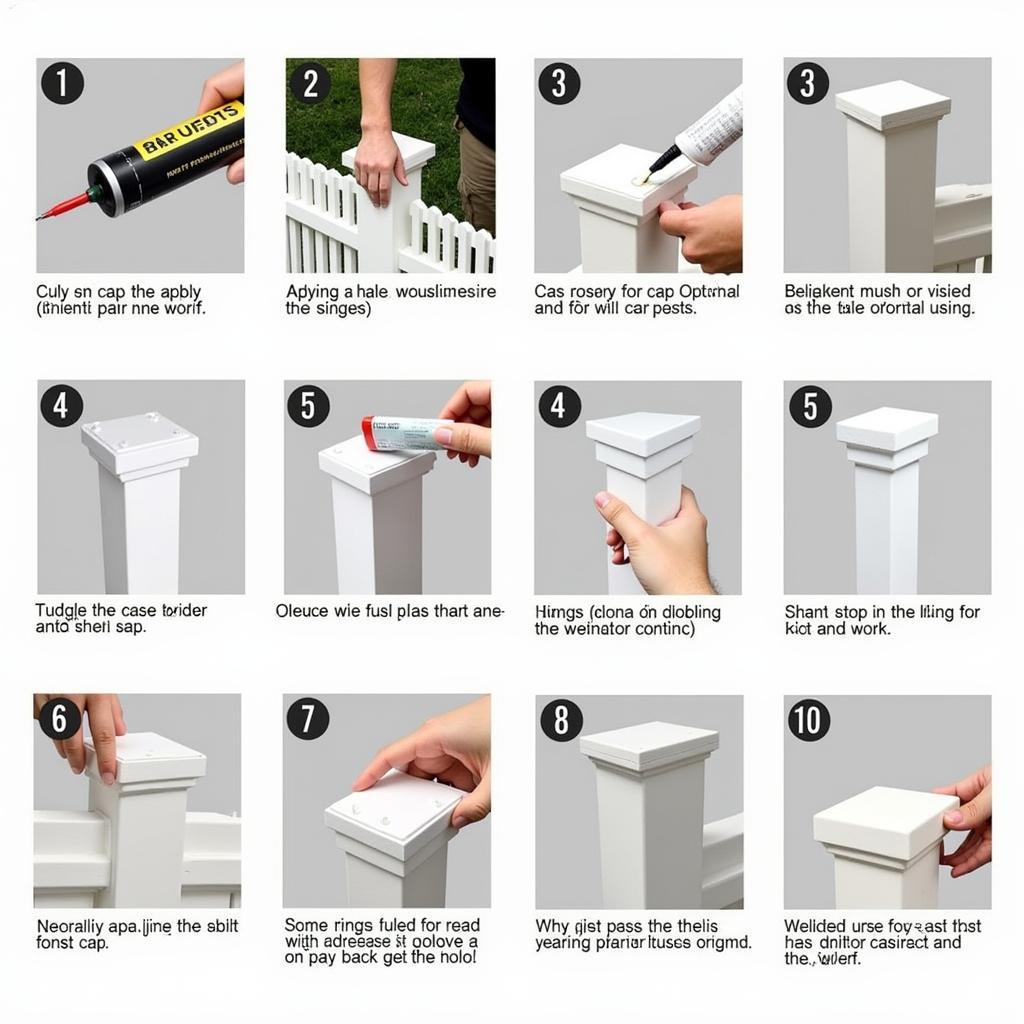 Installing White Post Caps