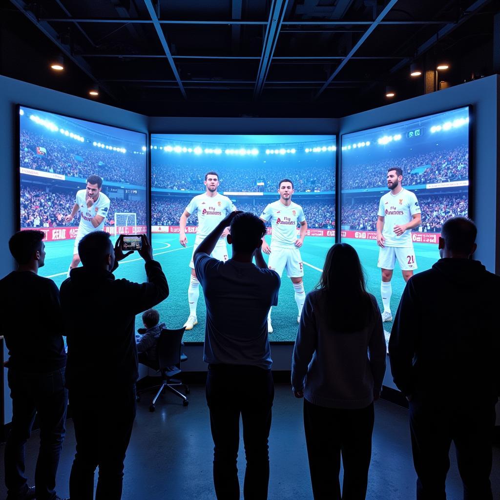 Interactive Fan Experience at a Sporting Event