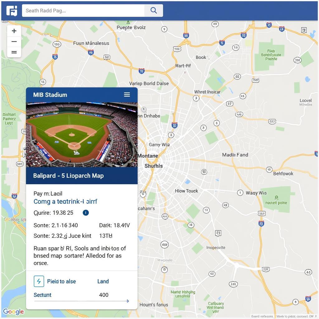 Interactive MLB Map with Stadium Information