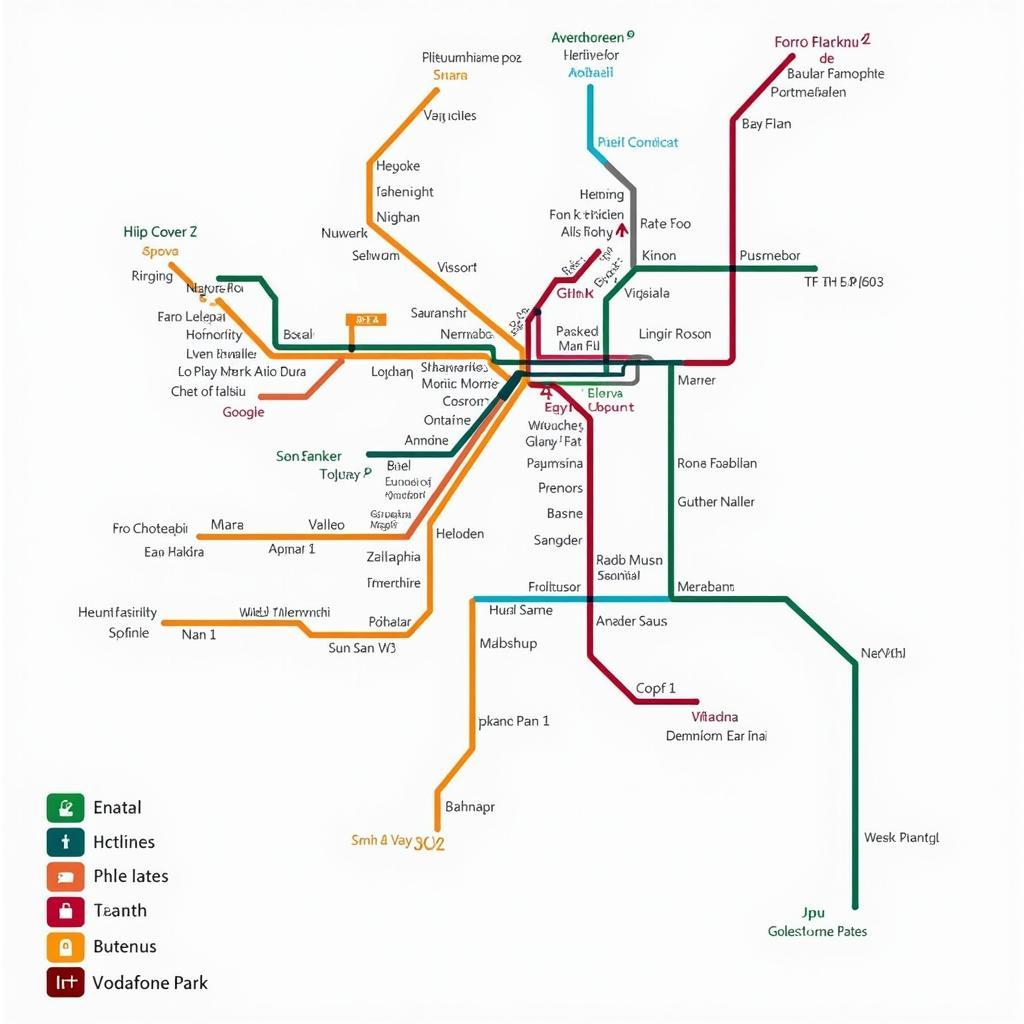 Istanbul Public Transport Map Highlighting Routes to Vodafone Park