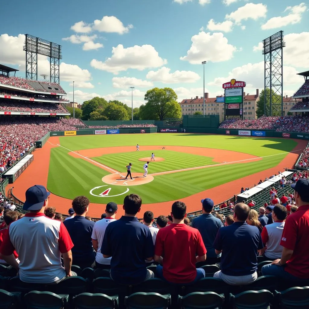 Ivy League baseball game with scouts in attendance