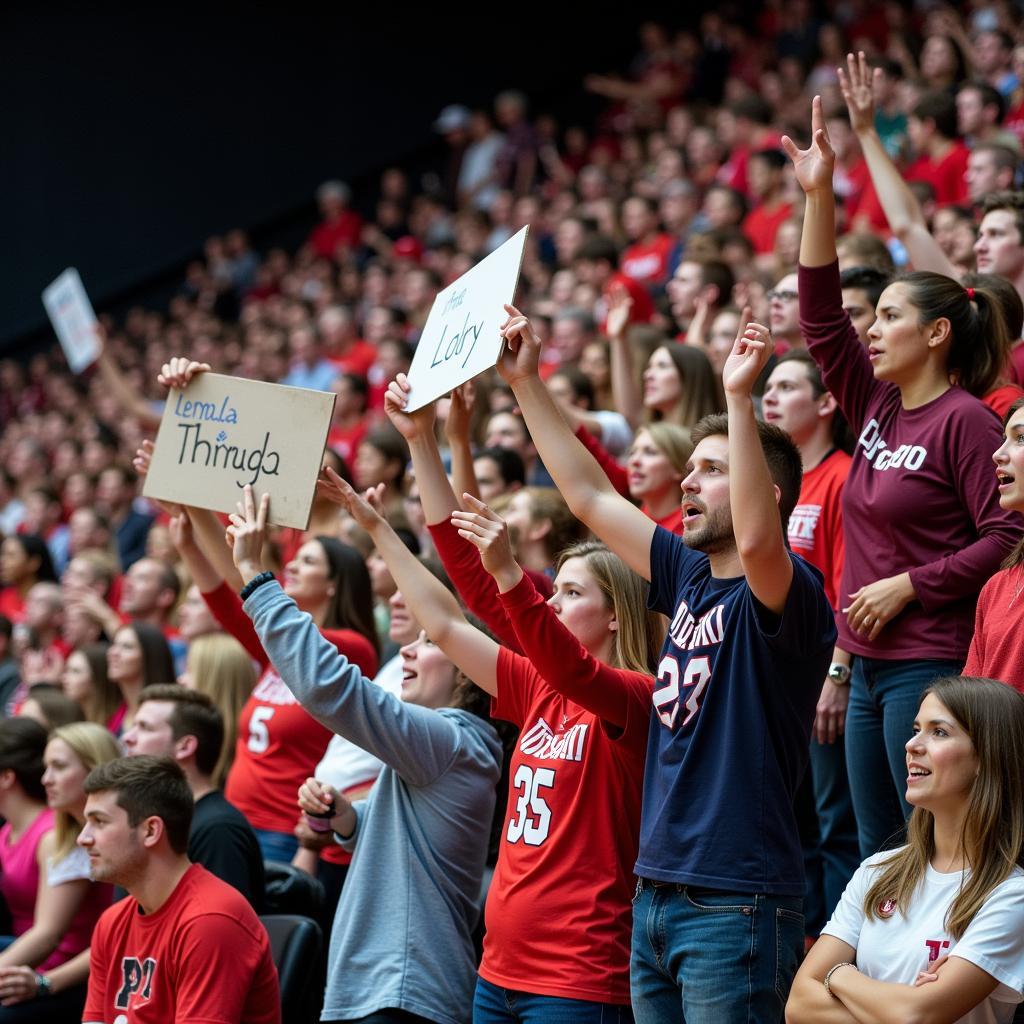 IWU Midwest Classic Fans Cheering