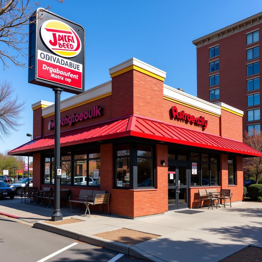 Jack in the Box Restaurant Exterior near Astro City