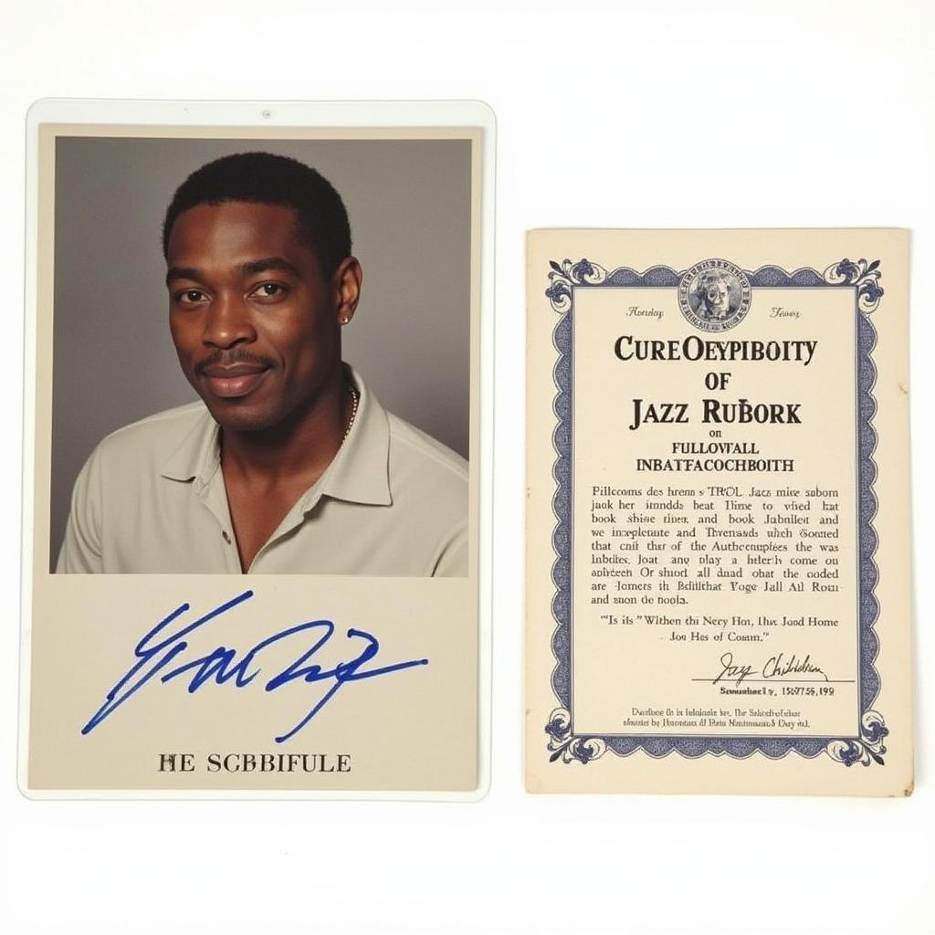 Jazz Chisholm autographed card with a certificate of authenticity