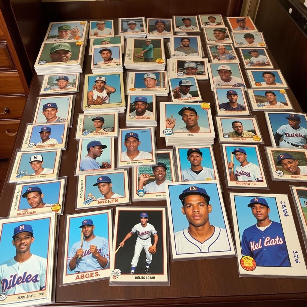 A collection of Jazz Chisholm baseball cards