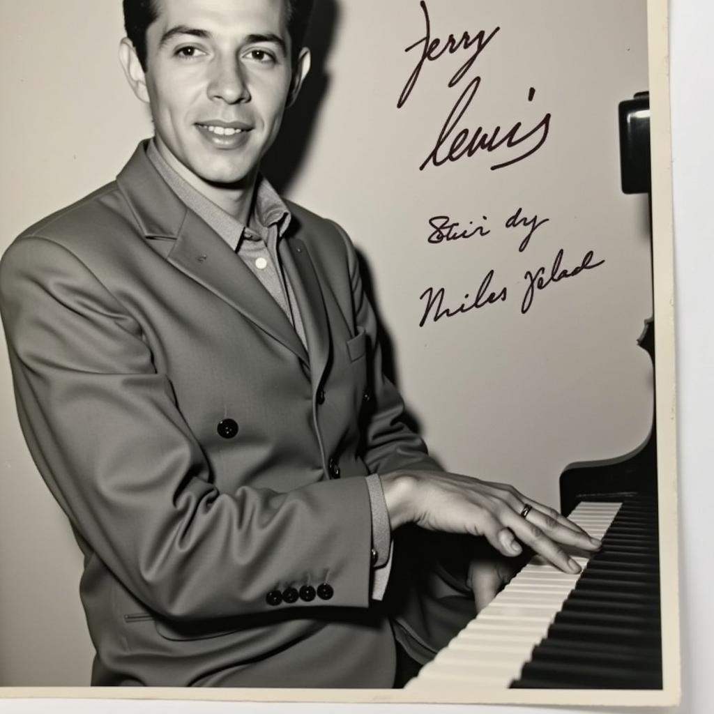 Jerry Lee Lewis Signed Photo