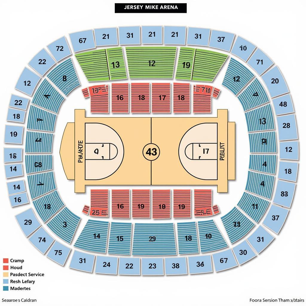 Jersey Mike Arena Seating Chart Overview