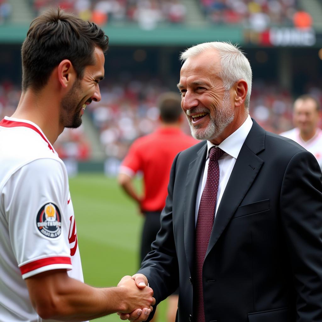 Jim Palmer Meeting Beşiktaş Players and Staff