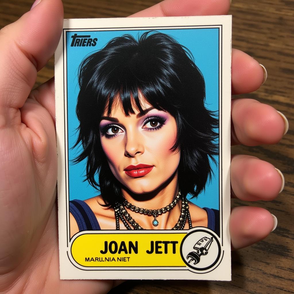 Joan Jett on a Baseball Card